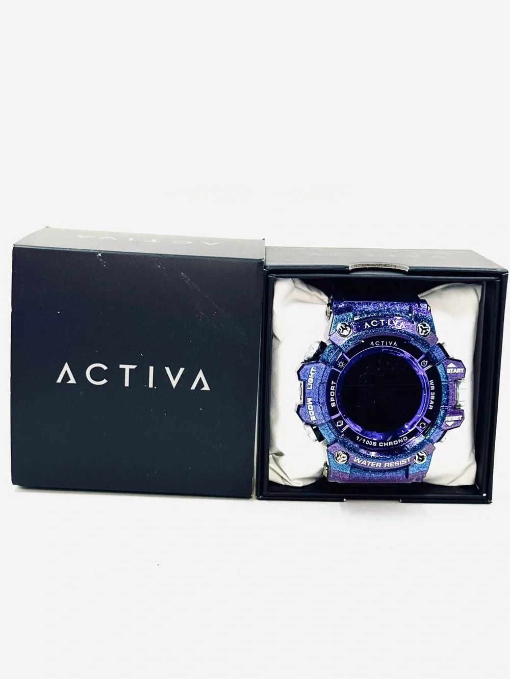 Invicta X Activa Unisex Iridescent Purple Digital Sport Watch 50mm NIB